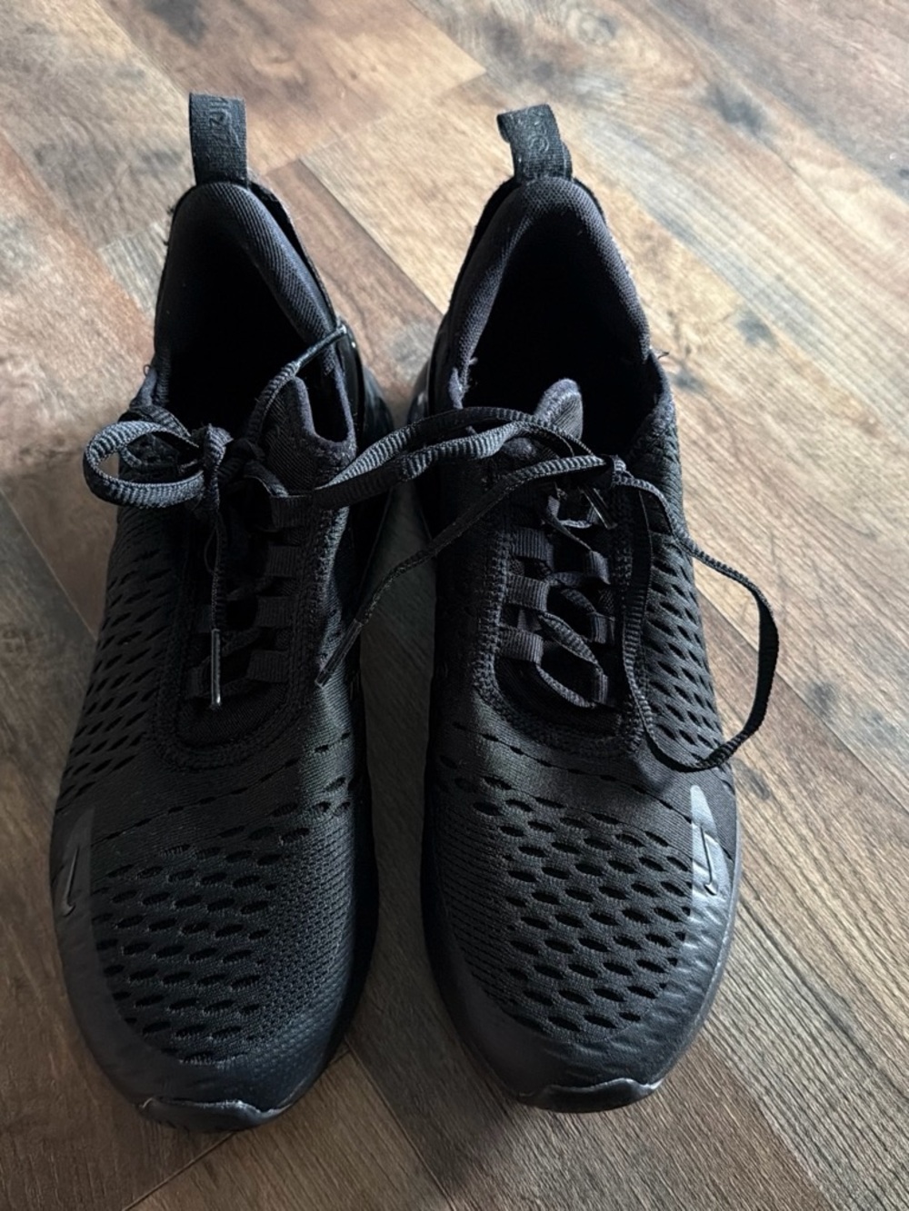 Nike Kids Black Breathable Lace-Up Sneakers